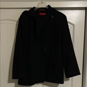 Anne Klein Women's Black Peacoat